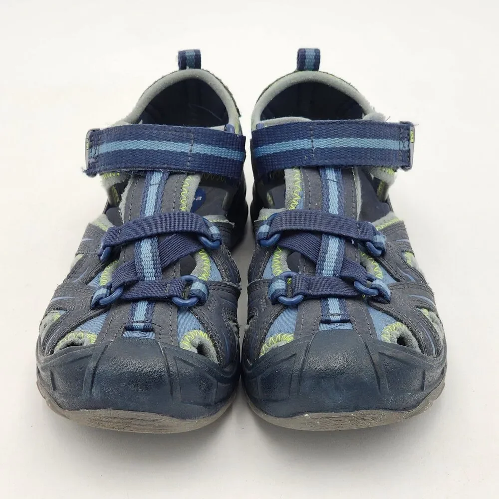 Merrell Kids Hydro Sport Water Sandals Navy Blue Green Little Kid's Size 1